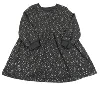 Antracitové teplákové šaty s hvězdami F&F