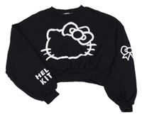 Černá crop mikina s Hello Kitty H&M