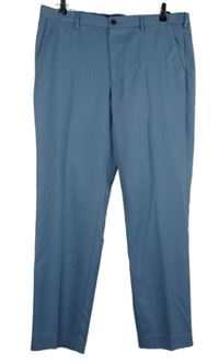 Pánské svlětmodré společenské kalhoty s puky M&S vel. 36