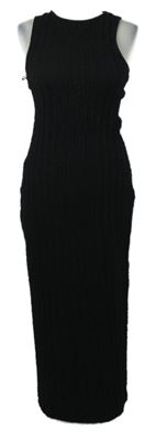 Dámské černé vzorované midi šaty Primark 