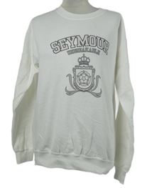 Dámská bílá mikina s potiskem Gildan 