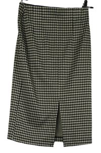 Dámská černo-béžová vzorovaná pouzdrová sukně Stradivarius