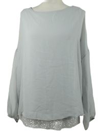 Dámská šedá šifonová halenka s flitry Street One 