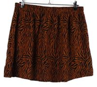 Dámská cihlovo-černá vzorovaná sukně Janina 