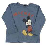 Modré triko s Mickey Mousem zn. H&M