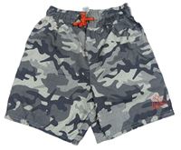 Šedé army plážové kraťasy George