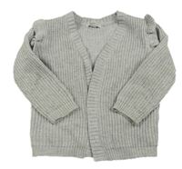 Šedý třpytivý pletený cardigan Primark