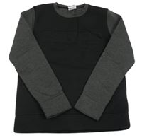 Černo-šedá mikina s nápisem zn. Yigga