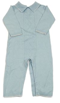 Světlemodrý pletený overal Little nutmeg