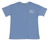 Světlemodré tričko s vyšitým nápisem George