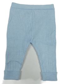 Světlemodré žebrované tepláky Nutmeg