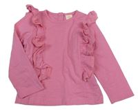 Růžové triko s madeirou 