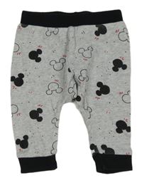 Šedo-černé tepláky s Mickey Disney