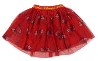 Červená tylová sukně s Minnie Disney