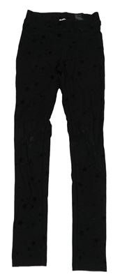 Černé tregíny s hvězdami H&M
