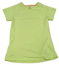 Neonově žluté sportovní tričko H&M