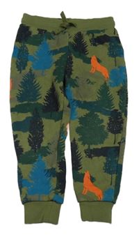 Khaki-barevné tepláky se stromy M&S