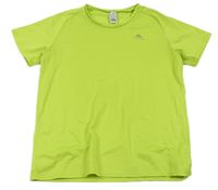 Limetkové funkční sportovní tričko s logem Quechua