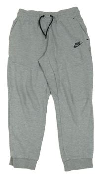 Šedé tech fleece tepláky Nike