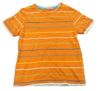 Oranžové tričko s proužky Berti