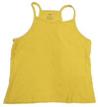 Narcisový žebrovaný crop top H&M