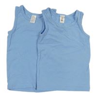 2x Světlemodrý nátělník Topomini