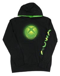 Černá mikina X-box s kapucí 