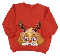 Červená mikina se Skye Paw Patrol