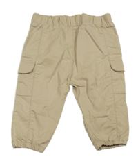 Béžové plátěné cargo cuff kalhoty LC Waikiki