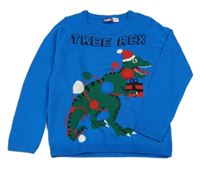 Safírový svetr s dinosaurem Lupilu