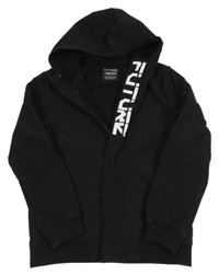 Černá softshellová bunda s nápisem a kapucí Chapter young