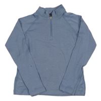 Modrošedá sportovní funkční mikina Icebreaker 