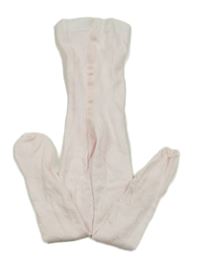 Světlerůžové silonové punčocháče se srdíčky