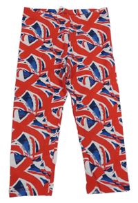 Červené capri legíny se vzorem George 
