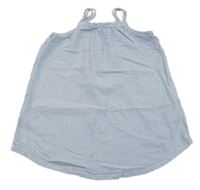 Modro-bílé pruhované krepové šaty H&M