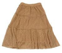 Béžovo-zlatá síťovaná sukně Milla star