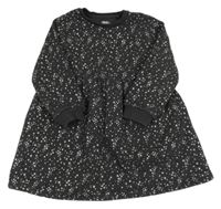 Tmavošedé teplákové šaty s hvězdičkami F&F