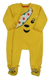 Žlutý fleecový overal s Pudsey George