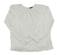 Bílá puntíkatá mačkaná halenka PRIMARK
