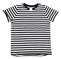 Tmavomodro-bílé pruhované tričko H&M