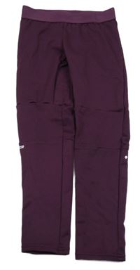 Tmavovínové thermo legíny s logem Wed'ze