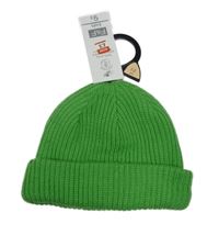 Nové - zelená žebrovaná pletená čepice s nášivkou F&F