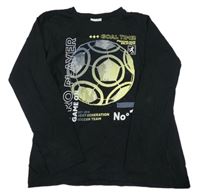 Černé triko s míčem YOUNG IDOLS