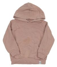 Pudrová mikina s kapsou a kapucí Lilo&Pippo