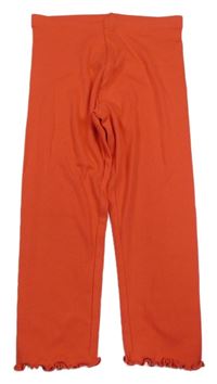 Červené žebrované capri legíny Topolino