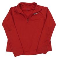 Červené funkční sportovní mikinotriko s logem Nike