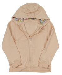 Světlebroskvová propínací mikina s kapucí George