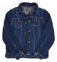 Tmavomodrá riflová bunda s límečkem Tchibo