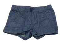 Tmavomodré riflové kraťasy s mašlí C&A