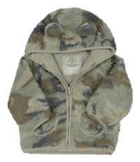 Army huňatá podšitá bunda s kapucí s oušky George